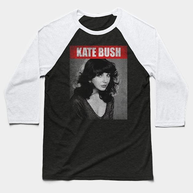 kate bush retro Baseball T-Shirt by partikelir.clr